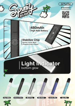 Alternative view of SPUMY 冰熊五代通用主機 480mAh 長續航 雙重功率隨心切換 極致霧化順滑 質感呼吸顯示 台灣現貨秒發