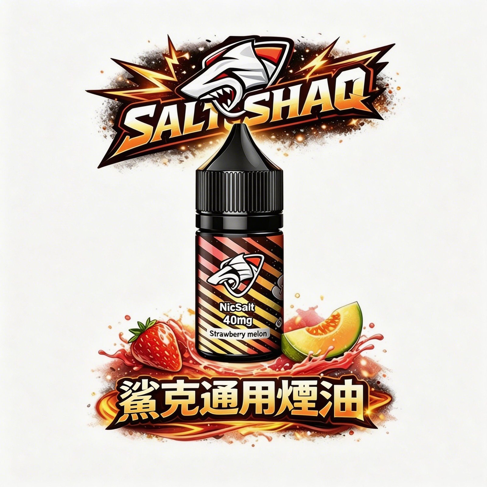 SALTSHAQ 鯊克煙油 30ml 精緻調配鹽油 40mg 尼古丁鹽油 完美適配各式注油主機 重塑飽滿多層次的味蕾體驗 台灣現貨秒發